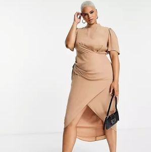 ASOS drape front dress